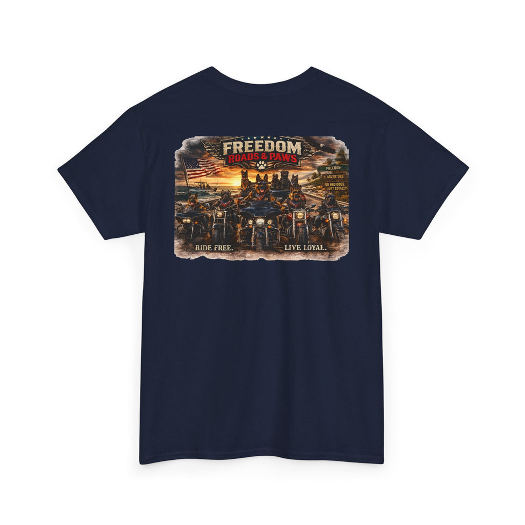 Copy of Freedom Ride T‑Shirt — Vintage Motorcycle 'Ride Free or Live Long' Graphic