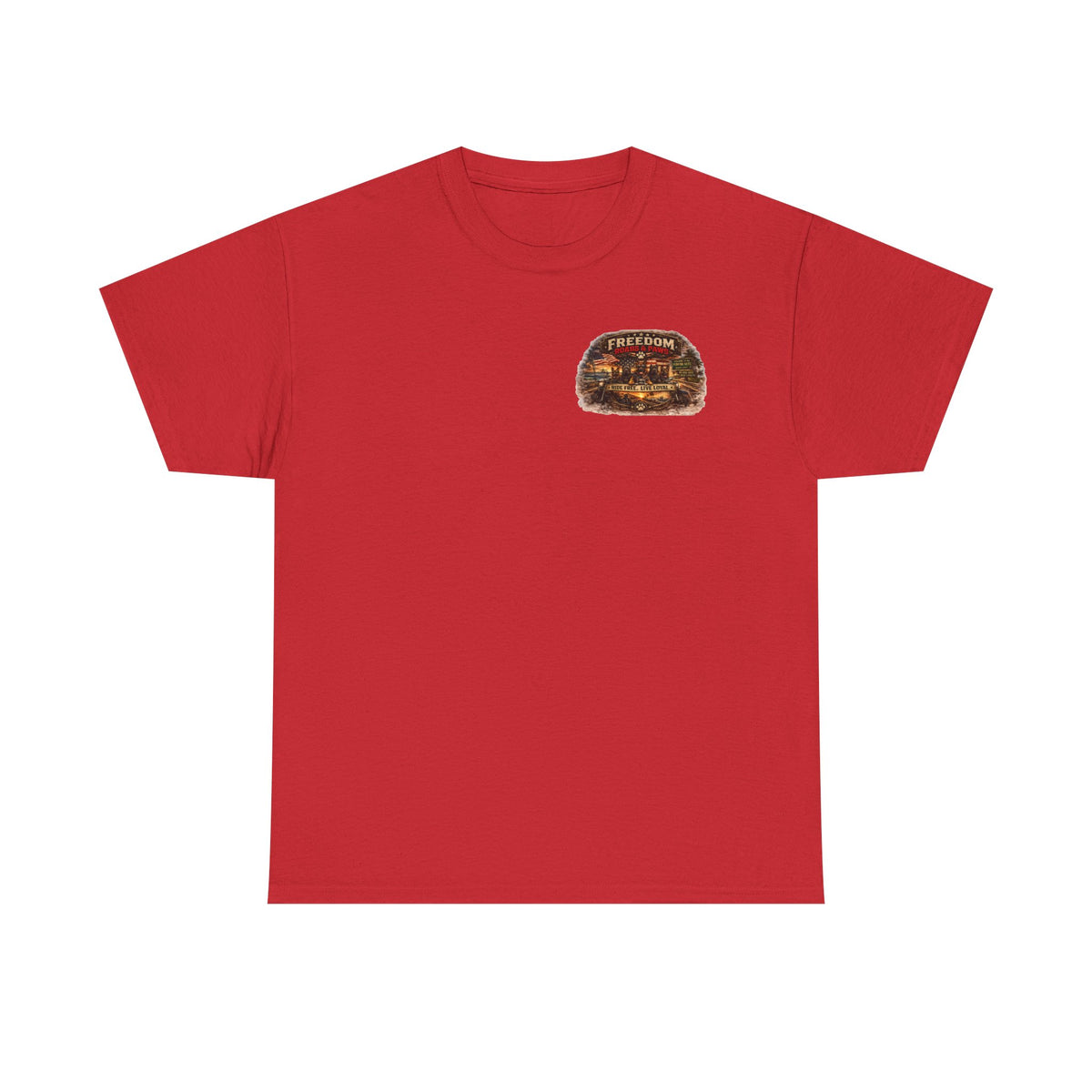 Copy of Freedom Ride T‑Shirt — Vintage Motorcycle 'Ride Free or Live Long' Graphic