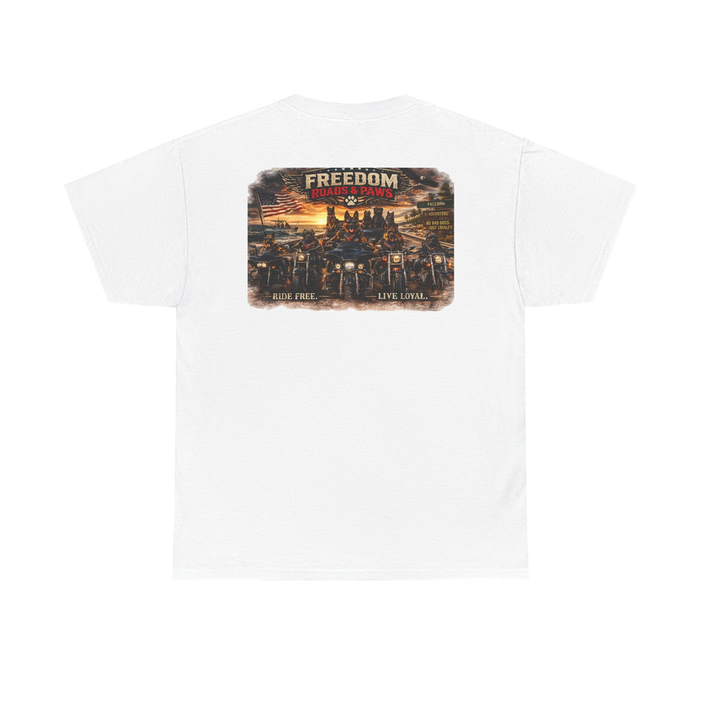 Copy of Freedom Ride T‑Shirt — Vintage Motorcycle 'Ride Free or Live Long' Graphic