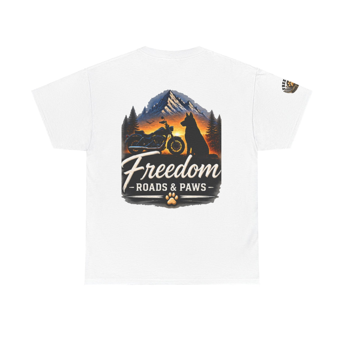 Freedom Ride T‑Shirt — Vintage Motorcycle 'Ride Free or Live Long' Graphic (Copy)