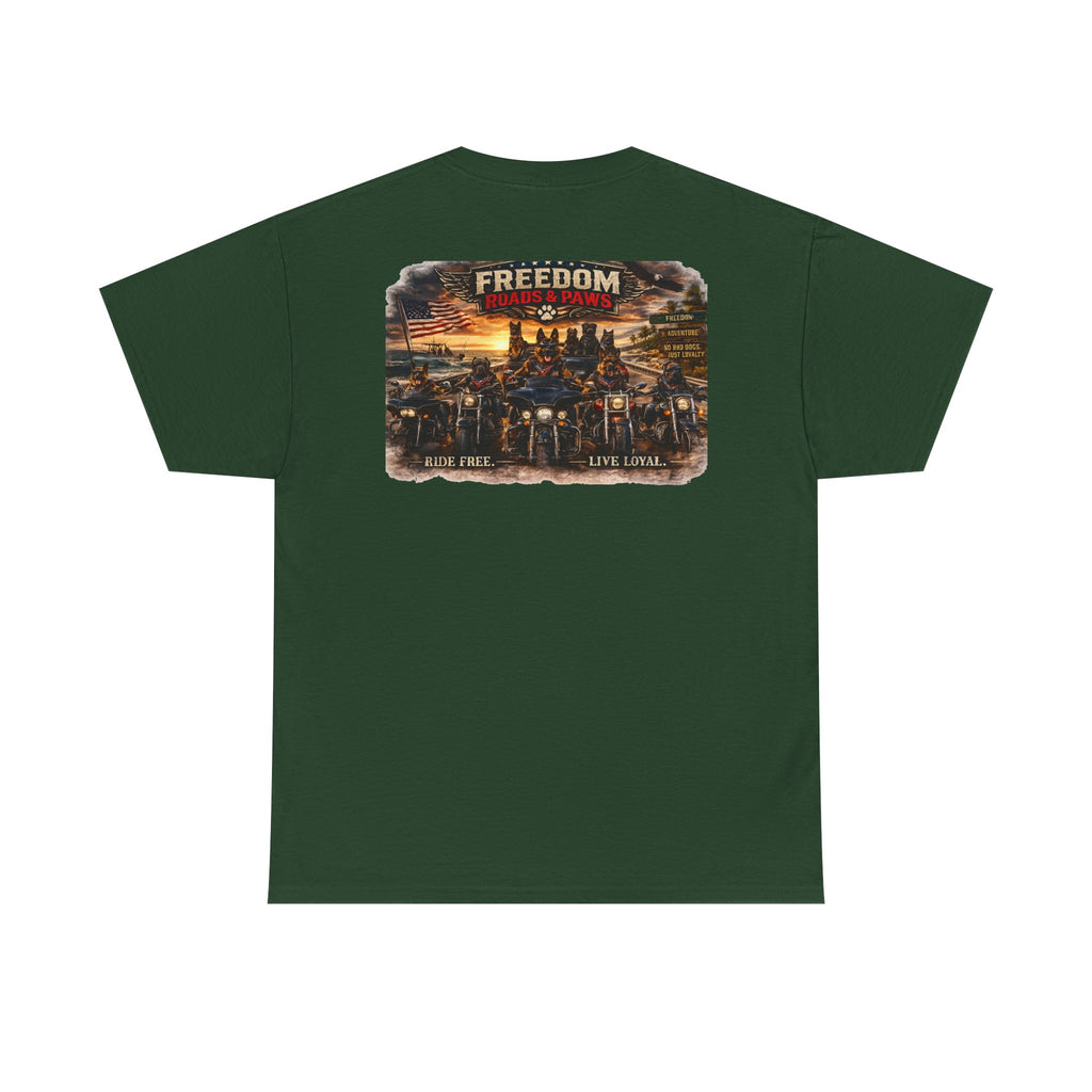 Copy of Freedom Ride T‑Shirt — Vintage Motorcycle 'Ride Free or Live Long' Graphic