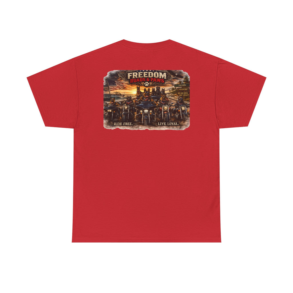 Copy of Freedom Ride T‑Shirt — Vintage Motorcycle 'Ride Free or Live Long' Graphic