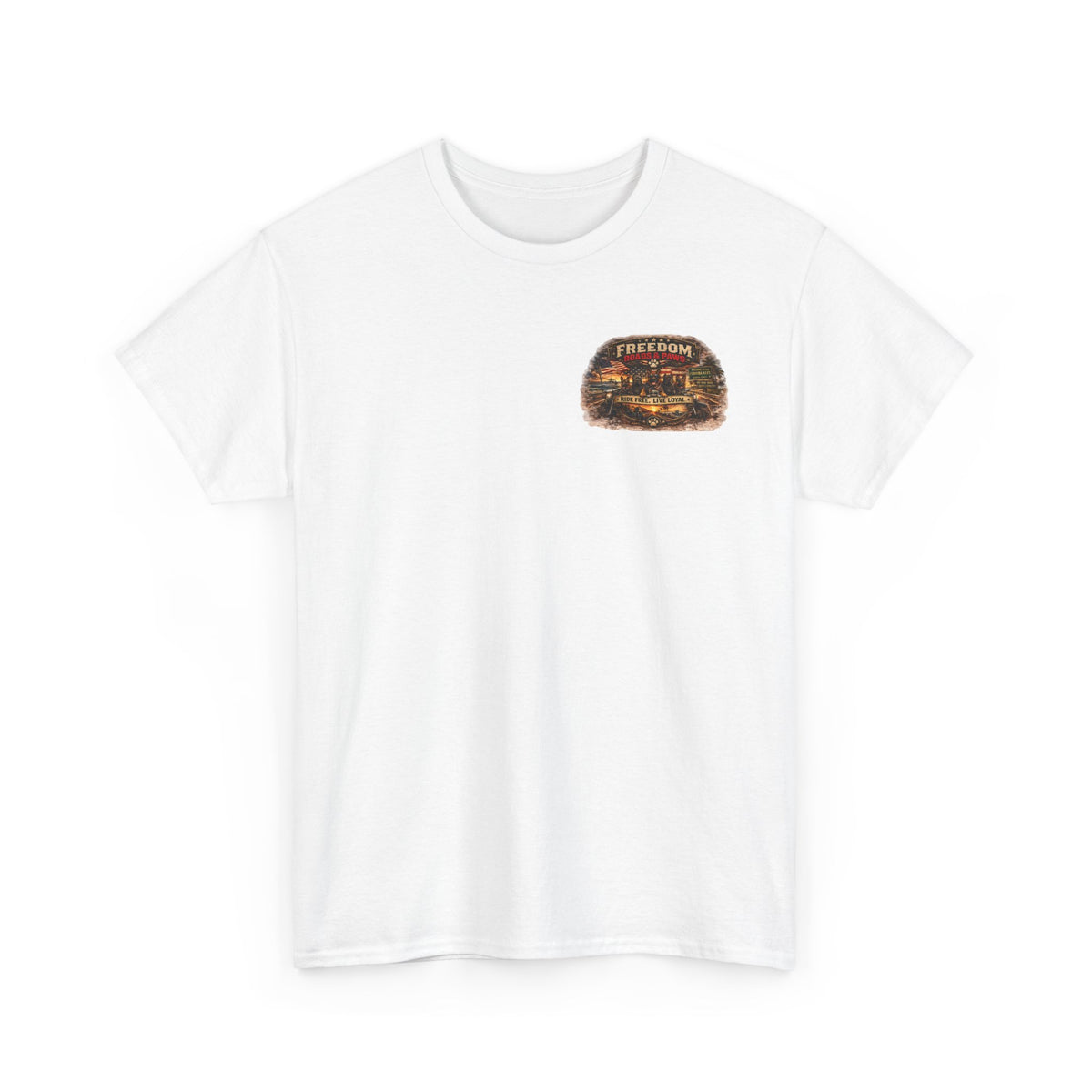 Copy of Freedom Ride T‑Shirt — Vintage Motorcycle 'Ride Free or Live Long' Graphic
