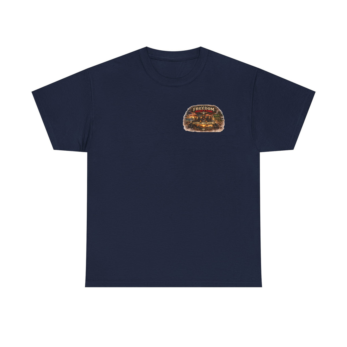 Copy of Freedom Ride T‑Shirt — Vintage Motorcycle 'Ride Free or Live Long' Graphic