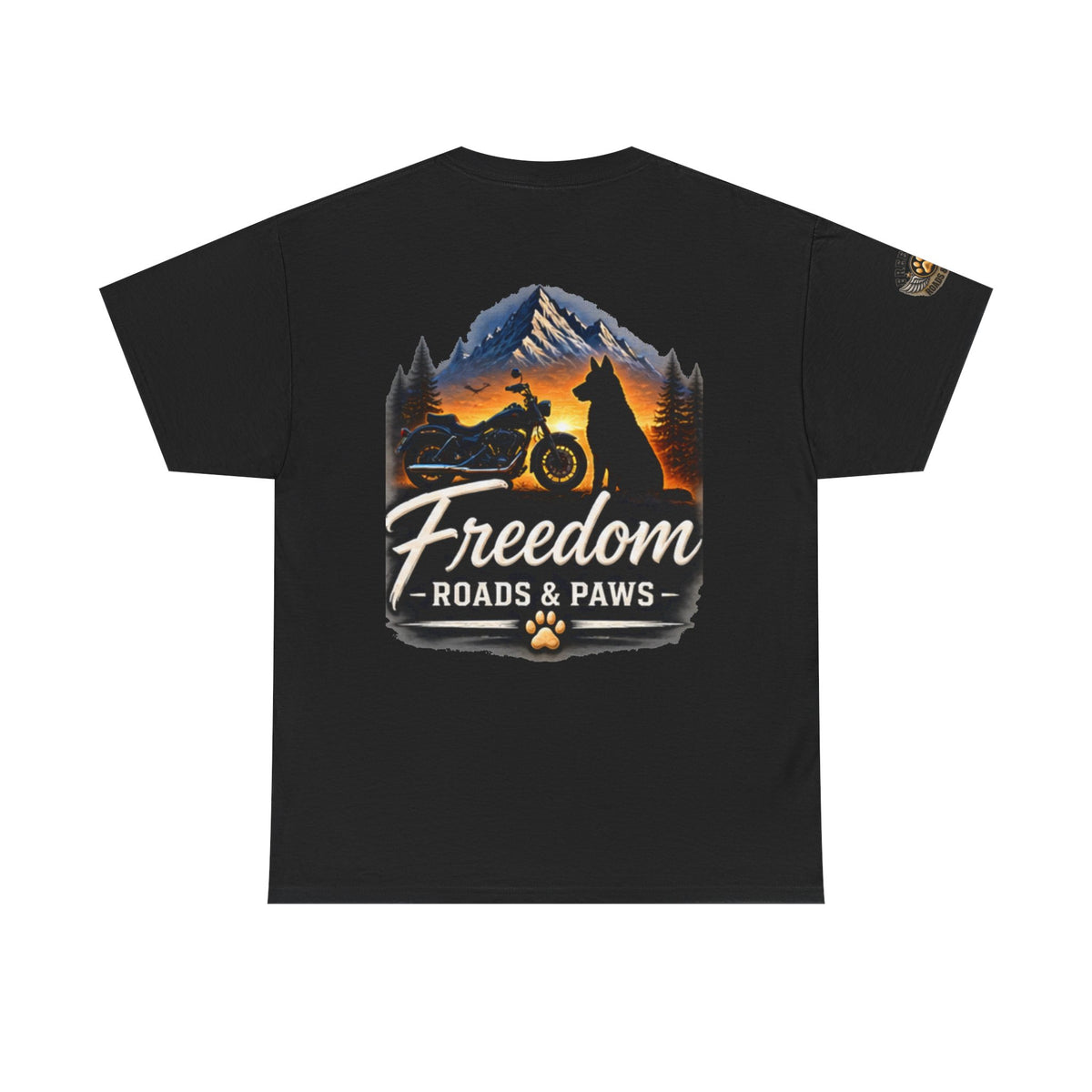 Freedom Ride T‑Shirt — Vintage Motorcycle 'Ride Free or Live Long' Graphic (Copy)