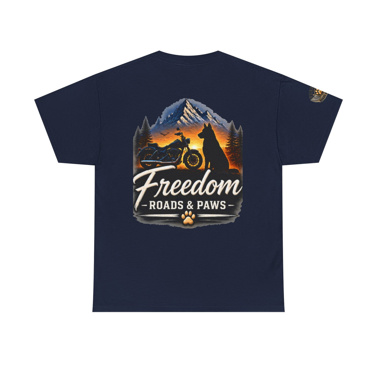 Freedom Ride T‑Shirt — Vintage Motorcycle 'Ride Free or Live Long' Graphic (Copy)