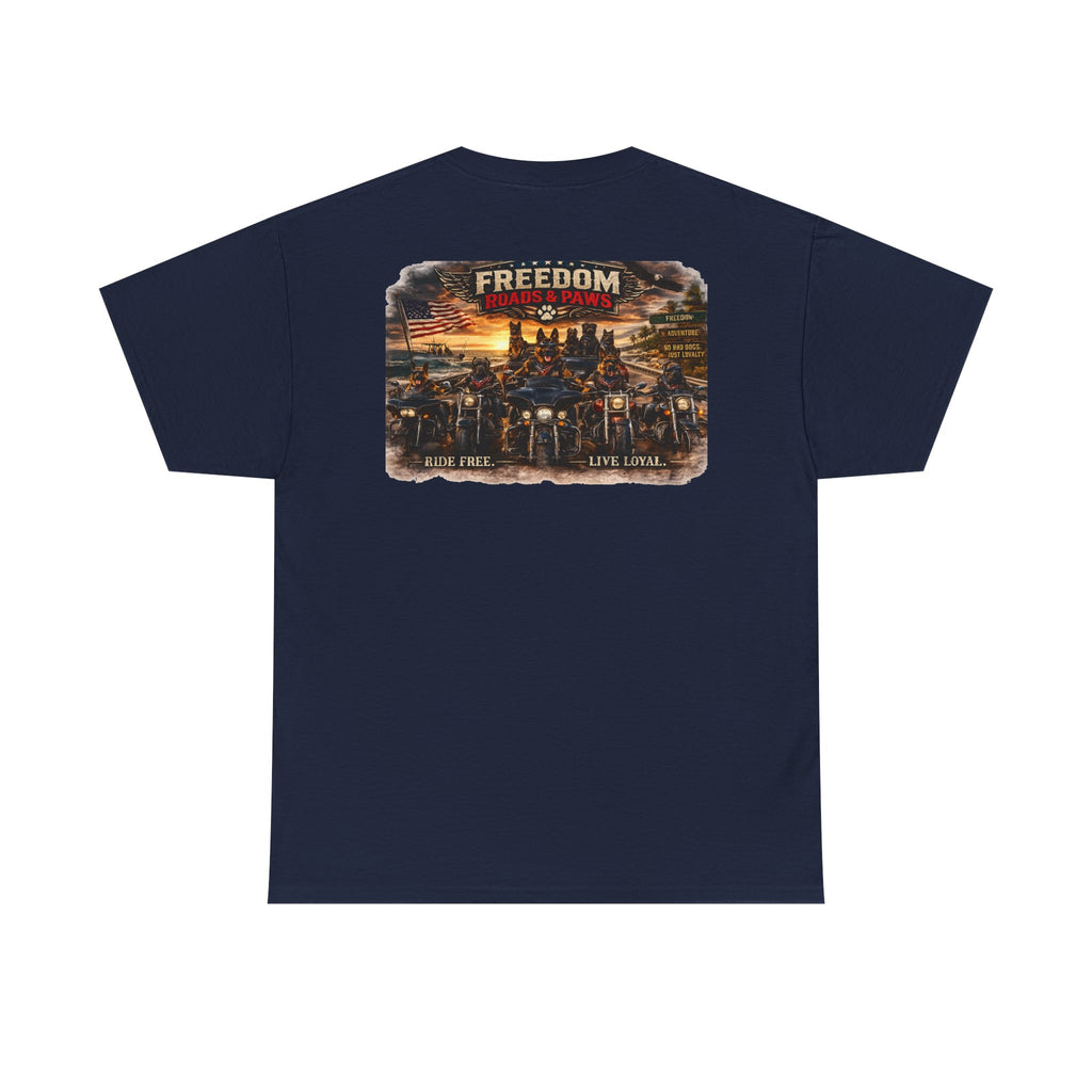 Copy of Freedom Ride T‑Shirt — Vintage Motorcycle 'Ride Free or Live Long' Graphic