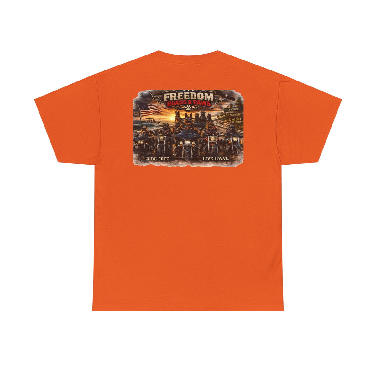 Copy of Freedom Ride T‑Shirt — Vintage Motorcycle 'Ride Free or Live Long' Graphic